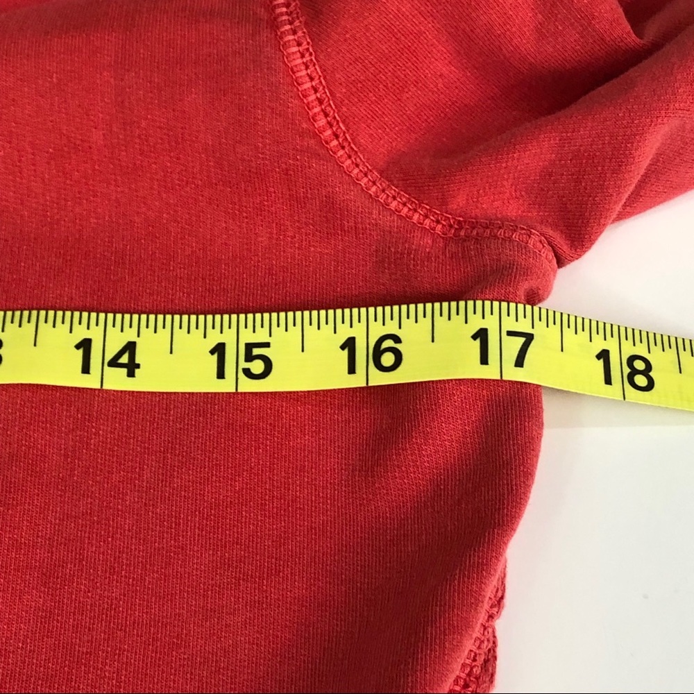 Lucky Lotus Coral Sweater Trim Zipper Hoodie Small - Picture 6 of 7